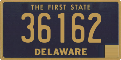 DE license plate 36162