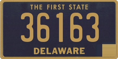 DE license plate 36163