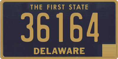 DE license plate 36164