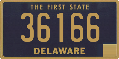 DE license plate 36166