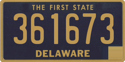 DE license plate 361673