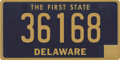 DE license plate 36168