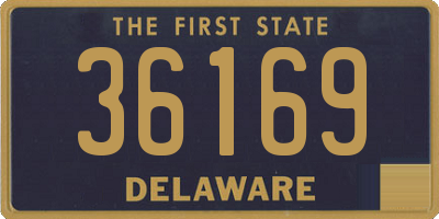 DE license plate 36169