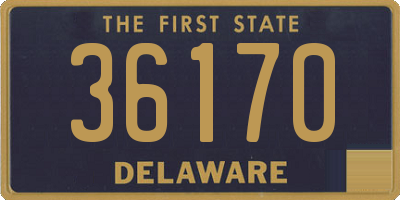 DE license plate 36170