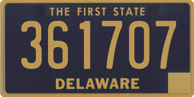 DE license plate 361707