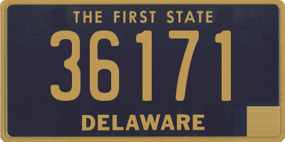 DE license plate 36171