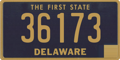 DE license plate 36173