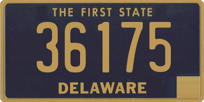 DE license plate 36175