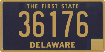 DE license plate 36176