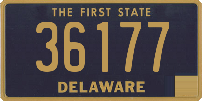 DE license plate 36177