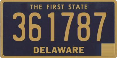 DE license plate 361787