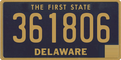 DE license plate 361806