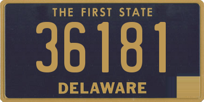 DE license plate 36181