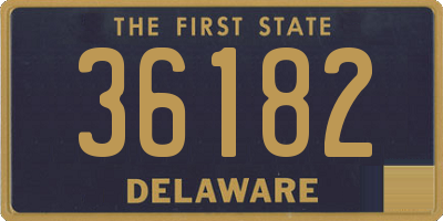 DE license plate 36182