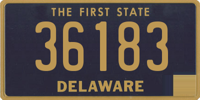 DE license plate 36183