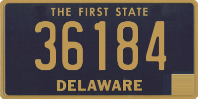 DE license plate 36184