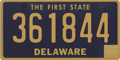 DE license plate 361844