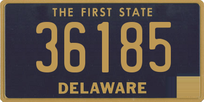 DE license plate 36185