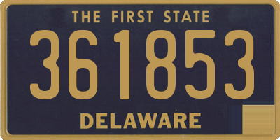 DE license plate 361853