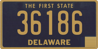 DE license plate 36186