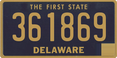 DE license plate 361869