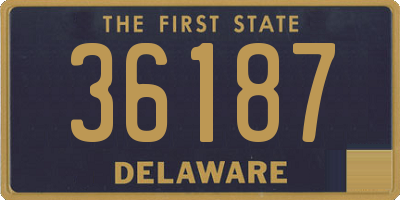 DE license plate 36187