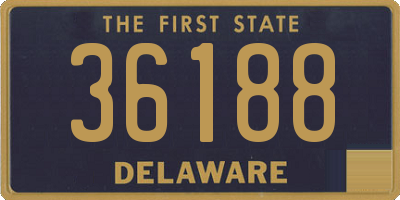 DE license plate 36188