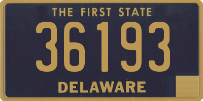 DE license plate 36193