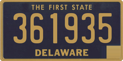 DE license plate 361935