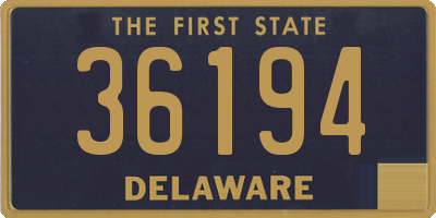 DE license plate 36194