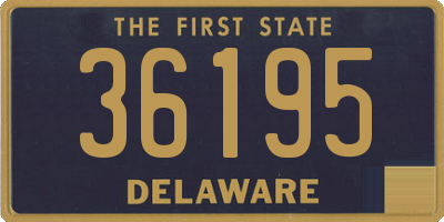 DE license plate 36195