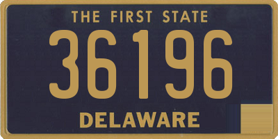 DE license plate 36196