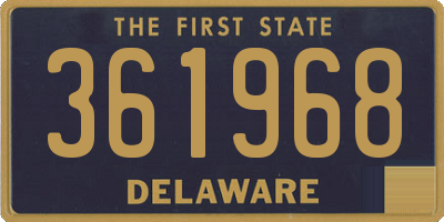 DE license plate 361968