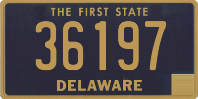 DE license plate 36197