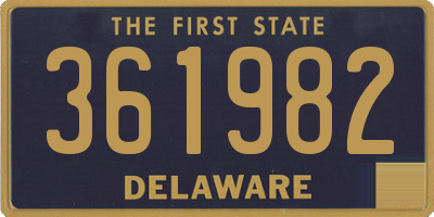 DE license plate 361982