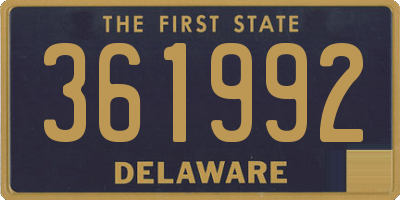 DE license plate 361992