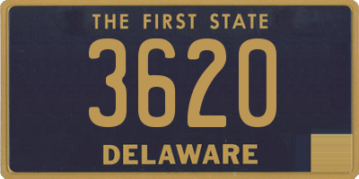 DE license plate 3620