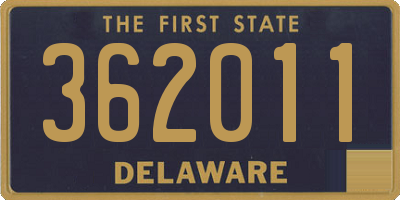 DE license plate 362011