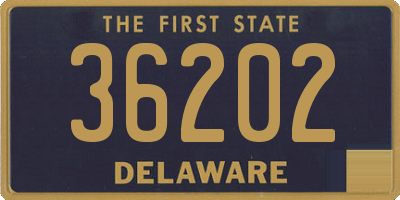 DE license plate 36202
