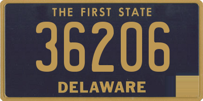 DE license plate 36206