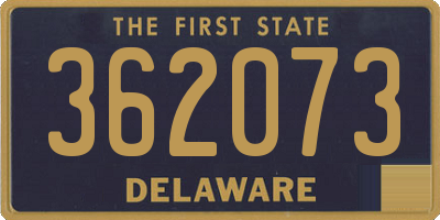 DE license plate 362073