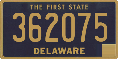 DE license plate 362075