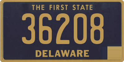 DE license plate 36208