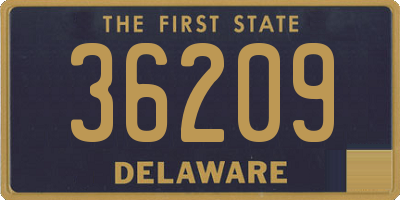 DE license plate 36209