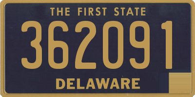 DE license plate 362091