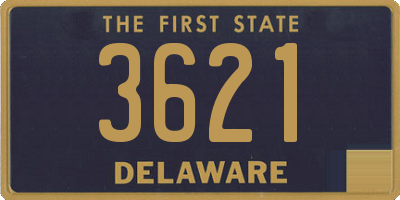 DE license plate 3621