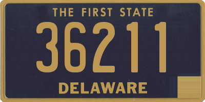 DE license plate 36211