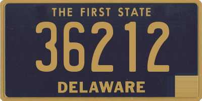 DE license plate 36212