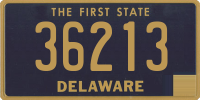 DE license plate 36213