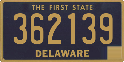 DE license plate 362139